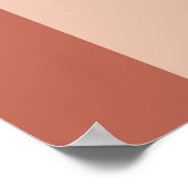 Chique terracotta We zijn verloofd Verlovingsfeest Poster (Hoek)