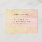 Chique textuur met cursieve tekst visitekaartje (Achterkant)