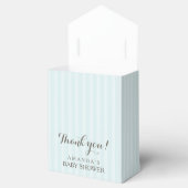 Chique theekopje in blauw Baby shower Favor Box Bedankdoosjes (Geopend)