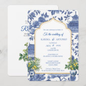 Chique-tique Chinoiserie Limoncello Infusion Kaart (Voorkant / Achterkant)