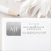 Chique Toekomstige Mijnheer Mevrouw Monogram Trouw Etiket (Insitu)