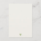 Chique Tortelduifjes botanische krans bruiloft rec Informatiekaartje (Achterkant)