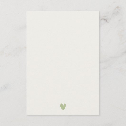 Chique Tortelduifjes botanische krans bruiloft rec Informatiekaartje (Achterkant)