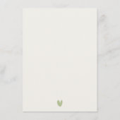 Chique Tortelduifjes Botanische krans Trouwgegeven Informatiekaartje (Achterkant)