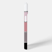 Chique trendy gestreept | monogram Initiaal Case-Mate iPhone Case (Achterkant / Rechts)