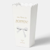 Chique trendy lint paar monogram bedankdoosjes (Voorkant)