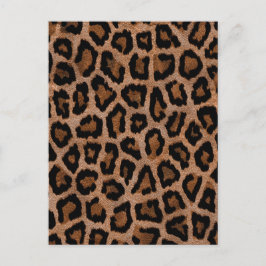 Chique trendy luipaard patroon briefkaart