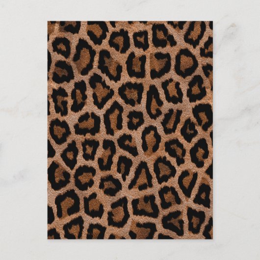 Chique trendy luipaard patroon briefkaart (Voorkant)