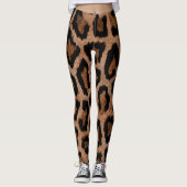 Chique trendy luipaard patroon leggings (Voorkant)