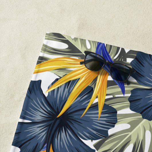 Chique Tropisch Persoonlijk Huwelijksreis Trouwfee Strandlaken (In situ)