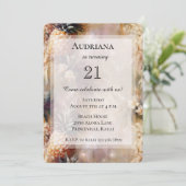 Chique tropische ananas Sparkle verjaardag Kaart (Staand voorkant)