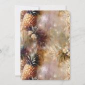 Chique tropische ananas Sparkle verjaardag Kaart (Achterkant)