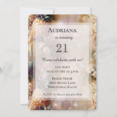 Chique tropische ananas Sparkle verjaardag Kaart (Voorkant)