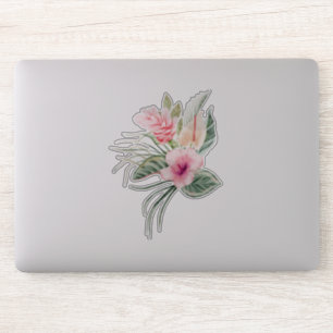 Chique Tropische Bloemen Sticker