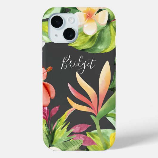 chique tropische kleurrijke Hawaii bloemen Case-Mate iPhone Case (Achterkant)