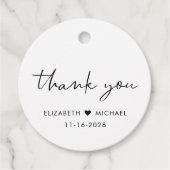 Chique Trouwcadeau Bedankjes Labels (Voorkant)