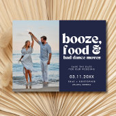 Chique trouwfoto Bewaar de datum Aankondigingskaart