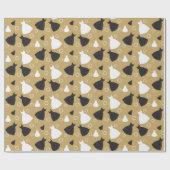  chique trouwjurk patroon cadeaupapier (Vlak)