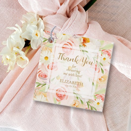 Chique Tuin Bloemen Bruidsdouche Bedankjes Labels