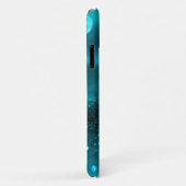 Chique turquoise achtergrond Case-Mate iPhone case (Achterkant/rechts)