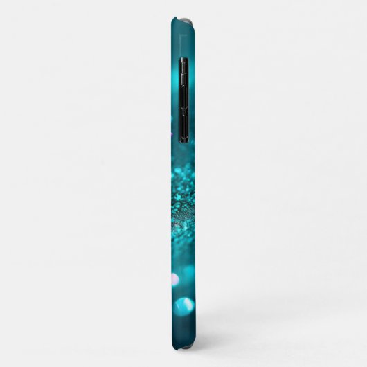 Chique turquoise achtergrond Case-Mate iPhone case (Achterkant/links)