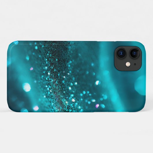 Chique turquoise achtergrond Case-Mate iPhone case (Achterkant (horizontaal))