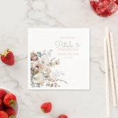 Chique turquoise bloemblaadjes en Prosecco bloemri Servet (Insitu)