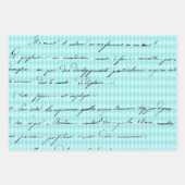 Chique Turquoise en Goud Inpakpapier Vel (Voorkant 3)