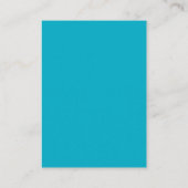 Chique Turquoise Huwelijksregistratie QR Code Informatiekaartje (Achterkant)