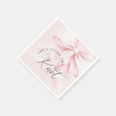 Chique 'Tying the Knot' Bruiloftsfeest Uitnodiging Servet (Hoek)