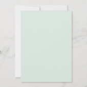 Chique typografie baby shower kaart (Achterkant)
