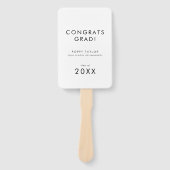 Chique Typografie Congrats Afstudeerder Foto Afstu Handwaaier (Voorkant)