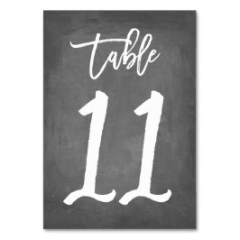 Chique Typografie Krijtbord Tafelnummer | Tabel 11