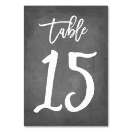 Chique Typografie Krijtbord Tafelnummer | Tabel 15
