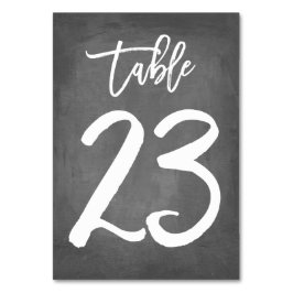 Chique Typografie Krijtbord Tafelnummer | Tabel 23