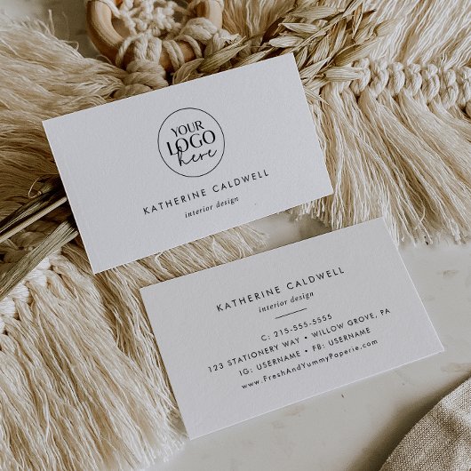 Chique typografie Logo Visitekaartje