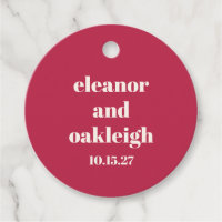 Chique Typografie Magenta Rood Ivoor Aangepaste Br