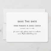Chique typografie Save the Date kaart (Voorkant)