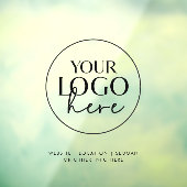 Chique typografie transparante zakelijke aangepast raamsticker (Vel 3)