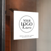 Chique Typografie Zakelijk Aangepaste Logo Raamsticker