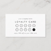 Chique Typografie Zakelijke Beloning 10 Punch Klantenkaartje (Voorkant)