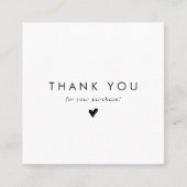 Chique Typografie Zakelijke QR Code Dank u Kortingskaartje (Voorkant)