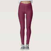 Chique Tyrische Paarse Vis Schalen Patroon Fitness Leggings (Voorkant)