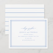 Chique uitnodiging voor uitstel van het huwelijk W (Voorkant / Achterkant)