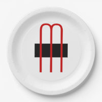 Chique Uniek Monogram Zwart Wit Eenvoudig