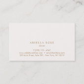 Chique Upscale Designer Silver Stars Patroon Visitekaartje (Achterkant)