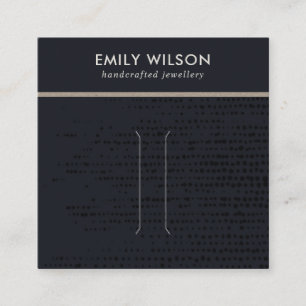 CHIQUE URBAN BLACK KRAFT STIPPEN HAARCLIP DISPLAY  VIERKANTE VISITEKAARTJE