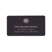 Chique vakantie adreslabel etiket (Voorkant)