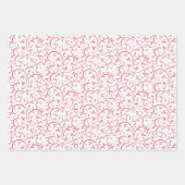 Chique vakantie goud en rood inpakpapier vellen (Voorkant 2)