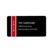 Chique vakantiegang Holiday Address Label (Voorkant)